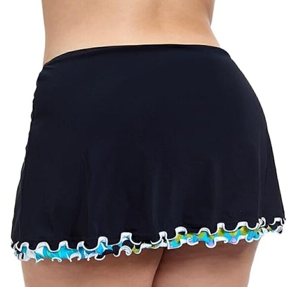 Profile by Gottex Women Moroccan Escape Full Figure Skirted Swim Bottom Plus 24W - Picture 2 of 11